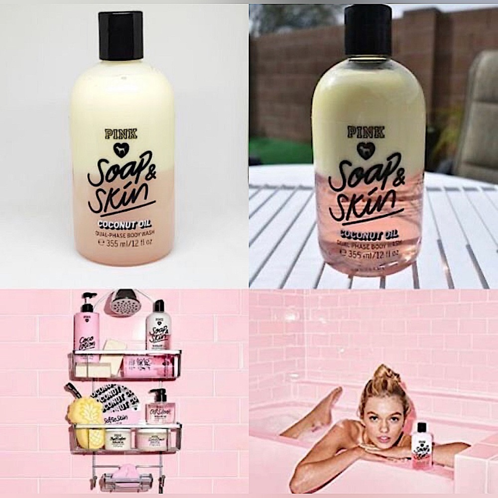Pink soap & skin COCONUT OiL DUAL PHASE
BODY WASH